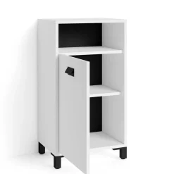 Bad Unterschrank in Weiß mit Schwarz - Envaton