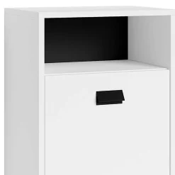 Bad Unterschrank in Weiß mit Schwarz - Envaton