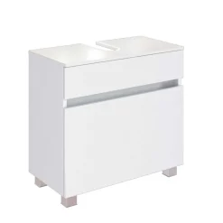 Bad Waschbecken Schrank in Weiß - Vandan