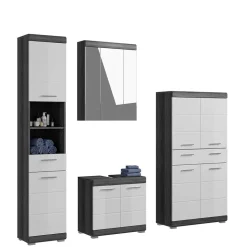 Bad Waschplatz & Highboard & Hochschrank - Nancys (vierteilig)