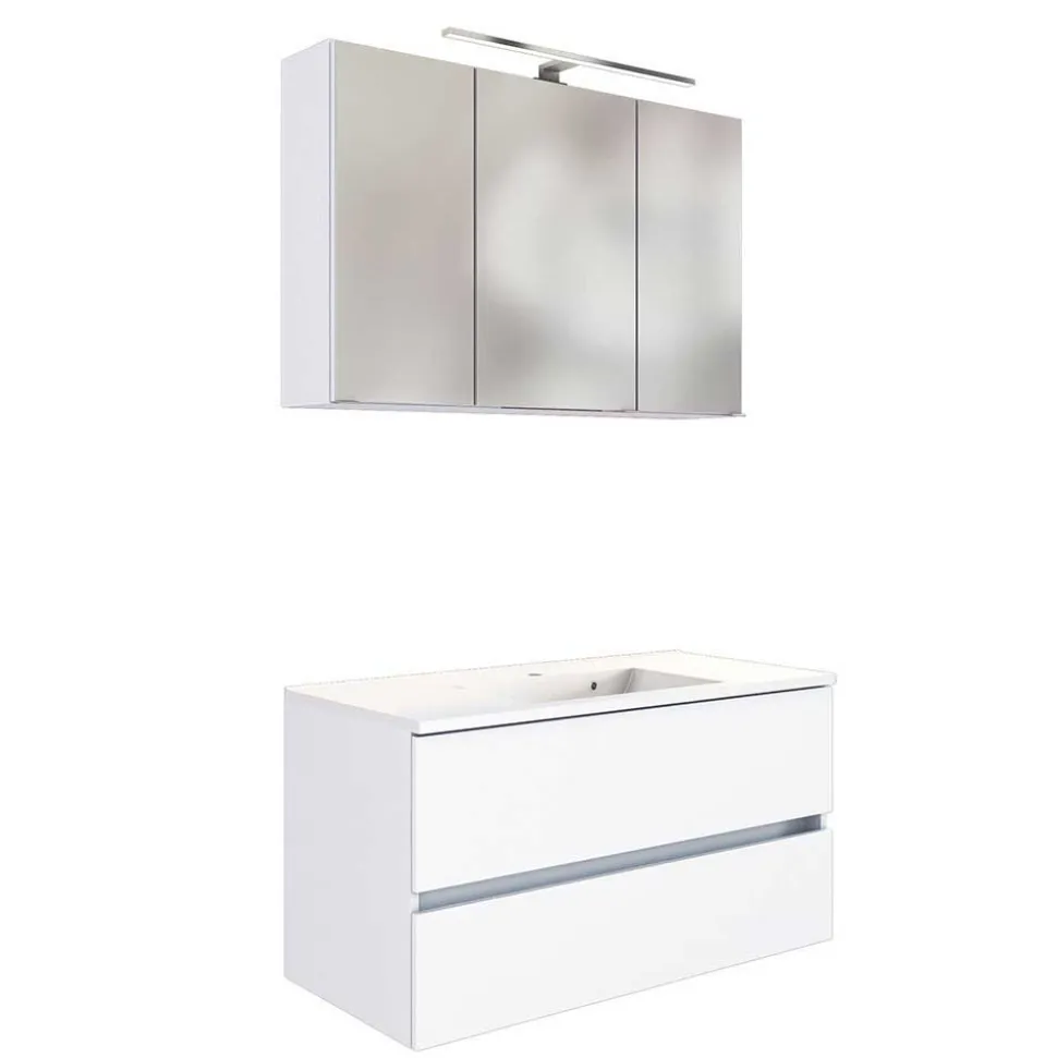 Bad Waschplatz Kombi in Weiß - Vandan (zweiteilig)