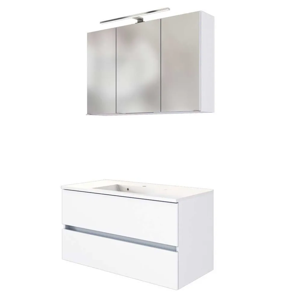 Bad Waschplatz Kombi in Weiß - Vandan (zweiteilig)