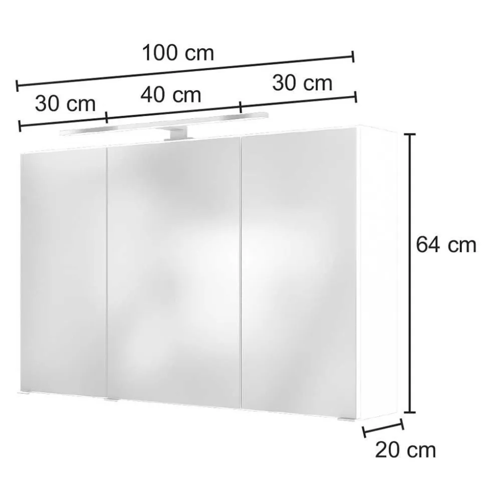 Bad Waschplatz Kombi in Weiß - Vandan (zweiteilig)