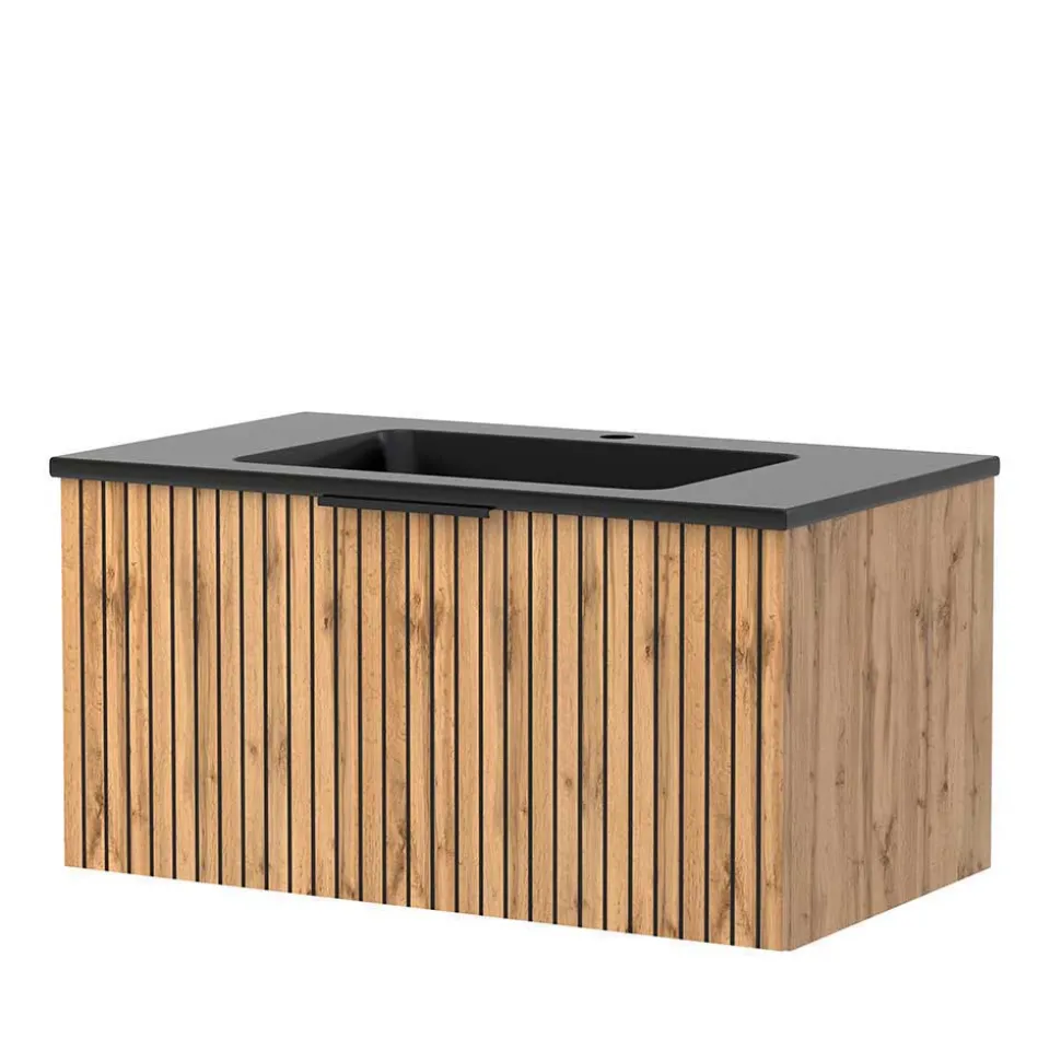 Bad Waschplatz Mobiliar Set - Crystoga (dreiteilig)