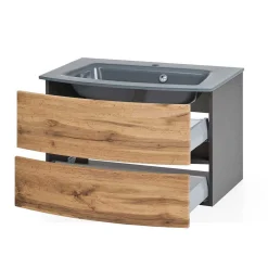 Bad Waschplatz Set & Midischrank - Vandija (dreiteilig)