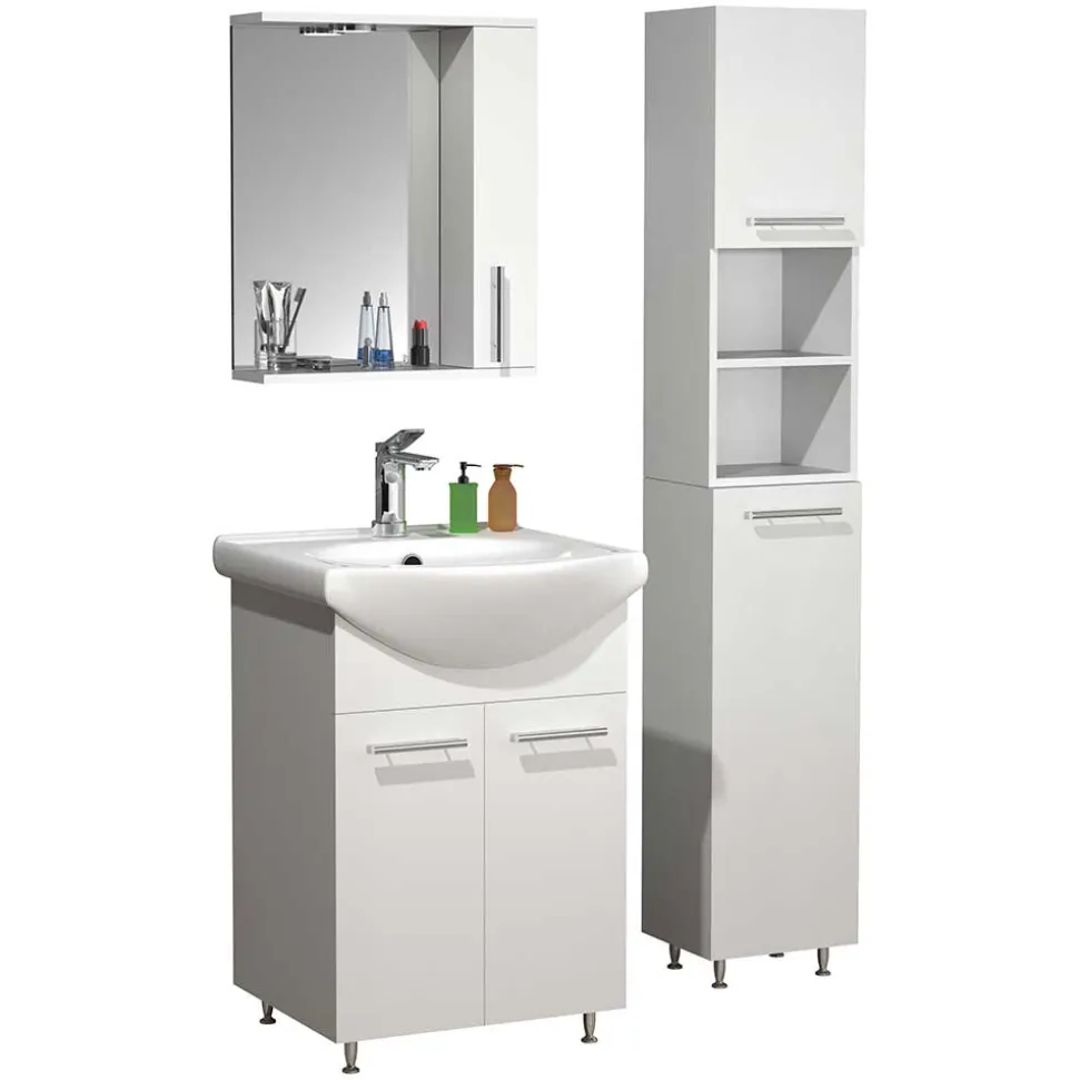 Bad Waschplatz und Hochschrank - Nancyssa (dreiteilig)