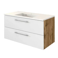 Bad Waschtisch mit Mineralgussbecken - Yazemina