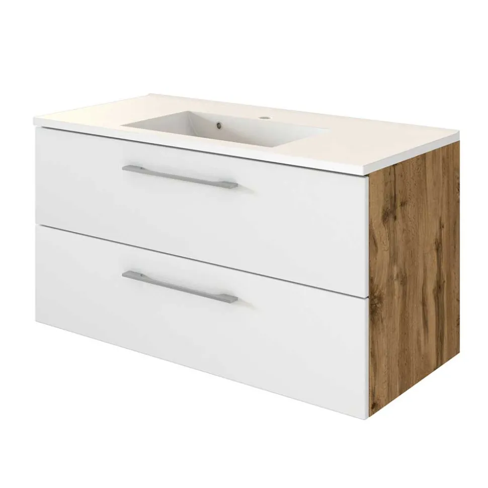 Bad Waschtisch mit Mineralgussbecken - Yazemina