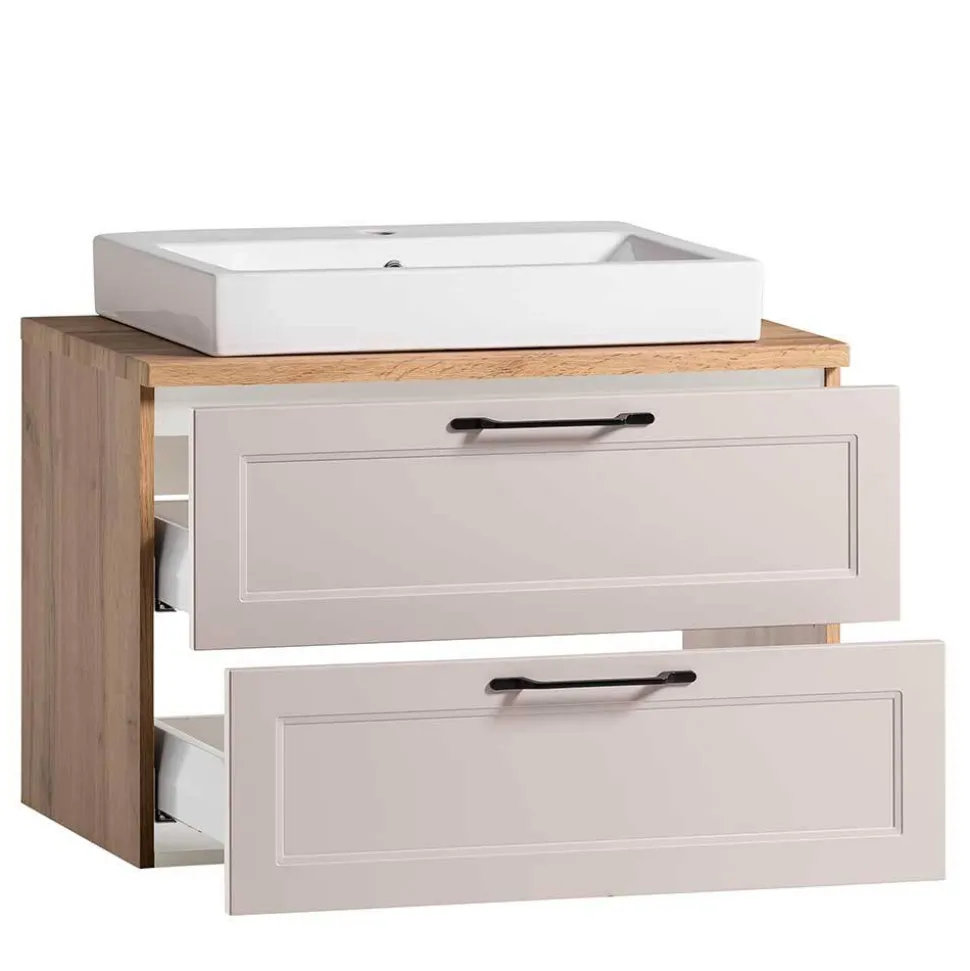 Bad Waschtischkonsole mit Becken - Trioto