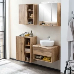 Badausstattung mit Baumkante Dekor - Tofias (vierteilig)