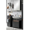 Badblock Möbel in Anthrazit - Marcius (dreiteilig)