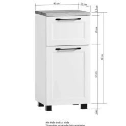 Badblock Möbel Kombi - Gyatso (vierteilig)