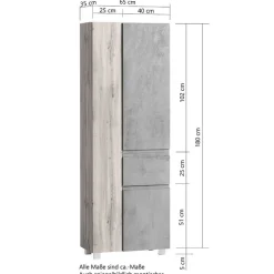 Badeinrichtung Block Set-Angebot - Eight (fünfteilig)