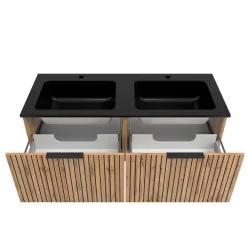 Badeinrichtung inkl 2er Waschtisch Set - Crystoga (vierteilig)