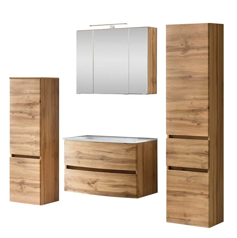 Badeinrichtung Möbel in Holzoptik - Neuzera (vierteilig)