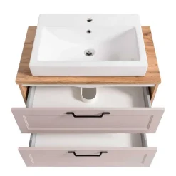 Badeinrichtung Möbelset in Hellgrau - Trioto (vierteilig)