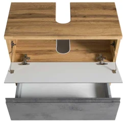 Badeinrichtung Set in Beton Optik - Mia (vierteilig)