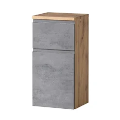 Badeinrichtung Set in Beton Optik - Mia (vierteilig)