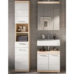 Badeinrichtung zweifarbig modern - Calbanyara (dreiteilig)