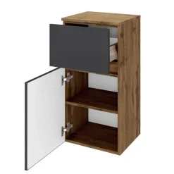 Badezimmer Doppel-Waschtisch & Schränke - Athrin (fünfteilig)