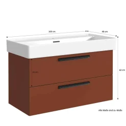 Badezimmer Einrichtung Möbelset - Exeler (fünfteilig)