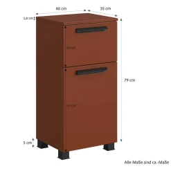 Badezimmer Einrichtung Möbelset - Exeler (fünfteilig)