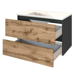 Badezimmer Einrichtung Set - Schränke - Endely (sechsteilig)