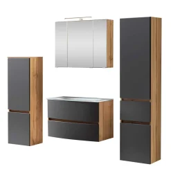 Badezimmer Einrichtungsset 160 cm breit - Larutta (vierteilig)