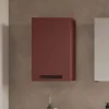 Badezimmer Hängeschrank in Dunkelrot - Exeler