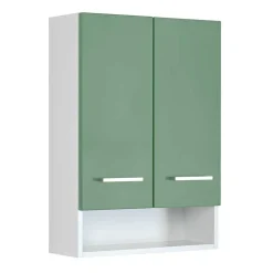 Badezimmer Hängeschrank mit Front Grün - Loenixa