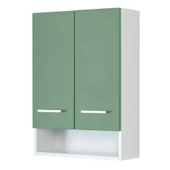 Badezimmer Hängeschrank mit Front Grün - Loenixa