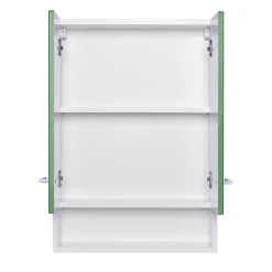 Badezimmer Hängeschrank mit Front Grün - Loenixa