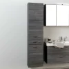 Badezimmer Hochschrank Darina in Grau