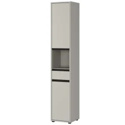 Badezimmer Hochschrank in Grau - Ancela