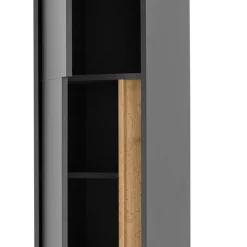 Badezimmer Hochschrank in Anthrazit - Ahilav