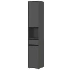 Badezimmer Hochschrank in Dunkelgrau - Rufu