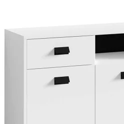 Badezimmer Kommode in Weiß mit Schwarz - Envaton