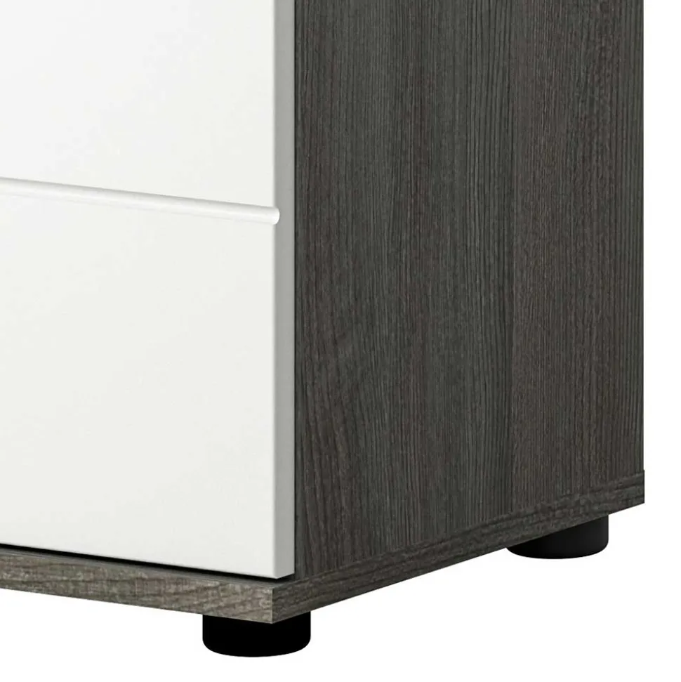 Badezimmer Midischrank in Weiß Hochglanz - Chapan