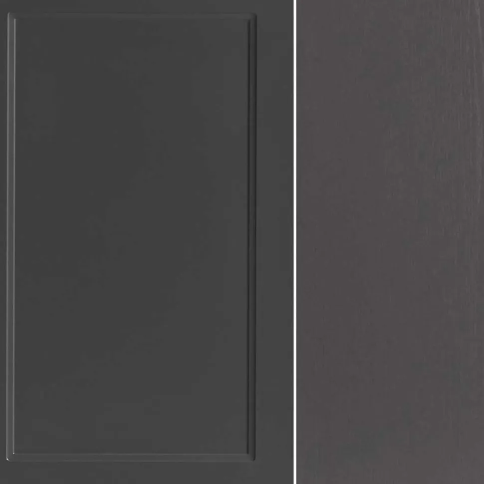 Badezimmer Midischrank in Dunkelgrau - Novelya