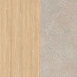 Badezimmer Midischrank in Eiche Hell - Vibulam