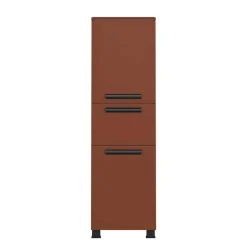 Badezimmer Midischrank in Dunkelrot - Exeler