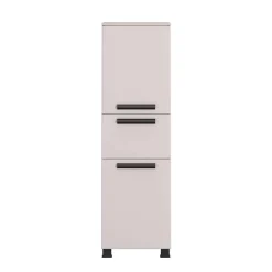 Badezimmer Midischrank in Hellgrau - Adendras