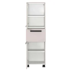 Badezimmer Midischrank in Hellgrau - Adendras