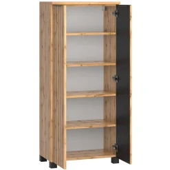 Badezimmer Midischrank mit Doppeltür - Crystoga