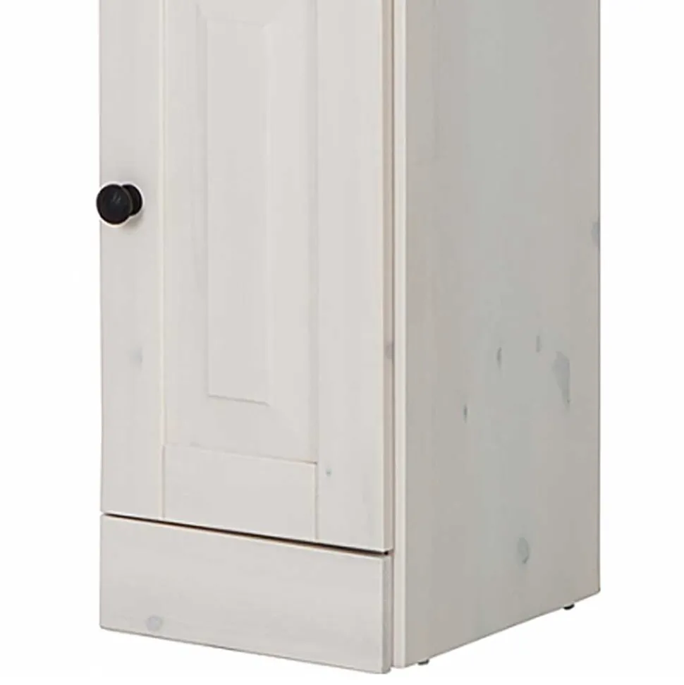 Badezimmer Schrank in Weiß mit Dunkelbraun - Malka