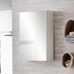 Badezimmer Spiegelschrank in Weiß 1-türig - Etravia I