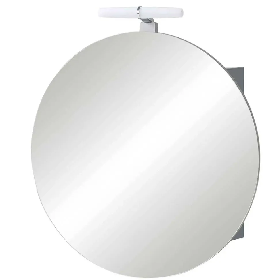 Badezimmer Spiegelschrank in Rund mit LED - Matrera