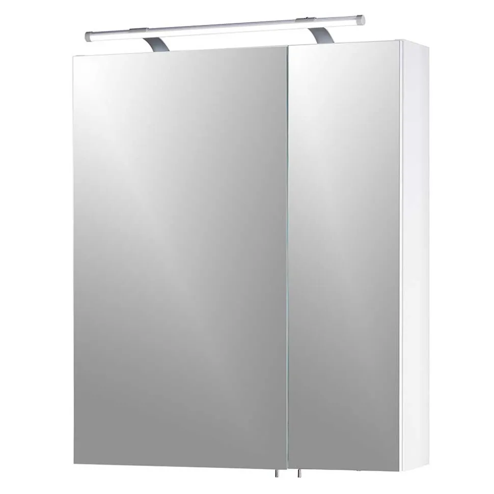 Badezimmer Spiegelschrank mit zwei Türen & LED - Bagaci