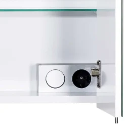 Badezimmer Spiegelschrank mit zwei Türen & LED - Bagaci