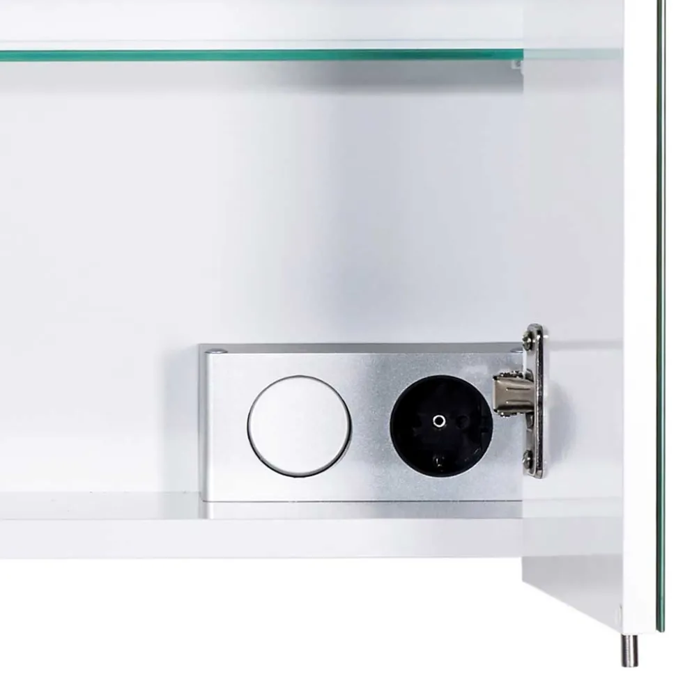 Badezimmer Spiegelschrank mit zwei Türen & LED - Bagaci